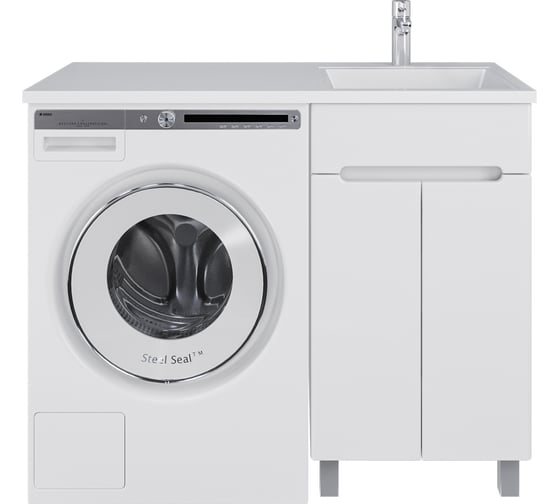 Изображение товара Тумба с раковиной RUVANN LOVANA 50 + Даллас 110 правый в ванную, напольная Т.LOVANA.П-50Н-KIT-DAL110P