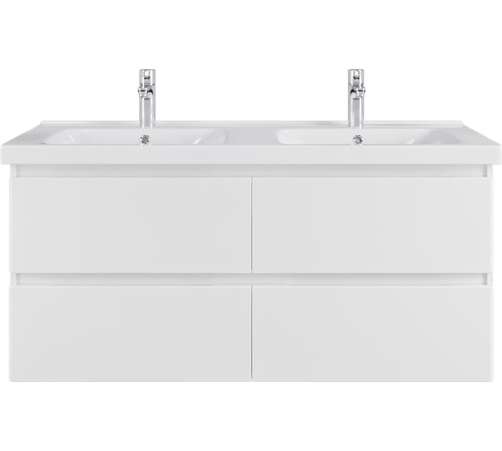 Изображение товара Тумба с раковиной RUVANN STELLO 125 + Гармония 125 в ванную, подвесная Т.STELLO.Э-125П-KIT-GAR