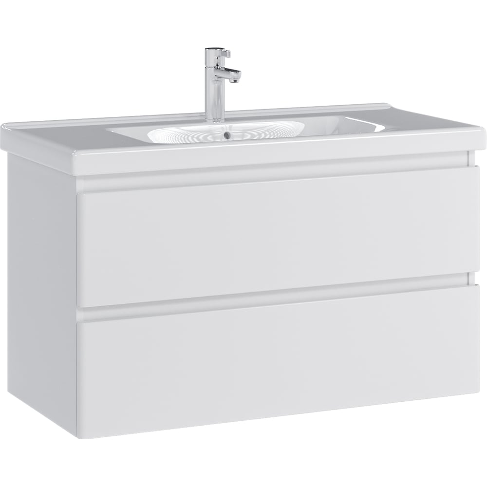 Изображение товара Тумба с раковиной RUVANN STELLO 100 + Гармония 100 современная ванная