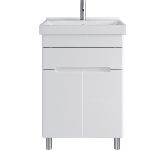 Изображение товара Тумба с раковиной RUVANN NIKA 50 + Фест 50 в ванную, напольная Т.NIKA.П-50Н-KIT-FES