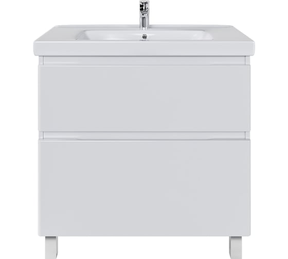 Изображение товара Тумба с раковиной RUVANN STELLO 80 + Гармония 80 в ванную, напольная Т.STELLO.Э-80Н-KIT-GAR