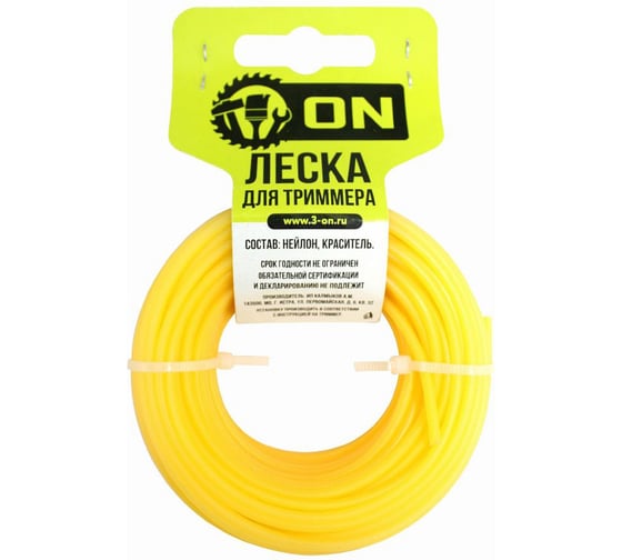 Изображение товара Леска триммерная Треугольник (3 мм; 15 м) ON 15-01-020