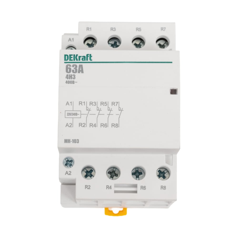 Изображение товара Модульный контактор Dekraft МК103-063A-230B-04 63А для автоматизации