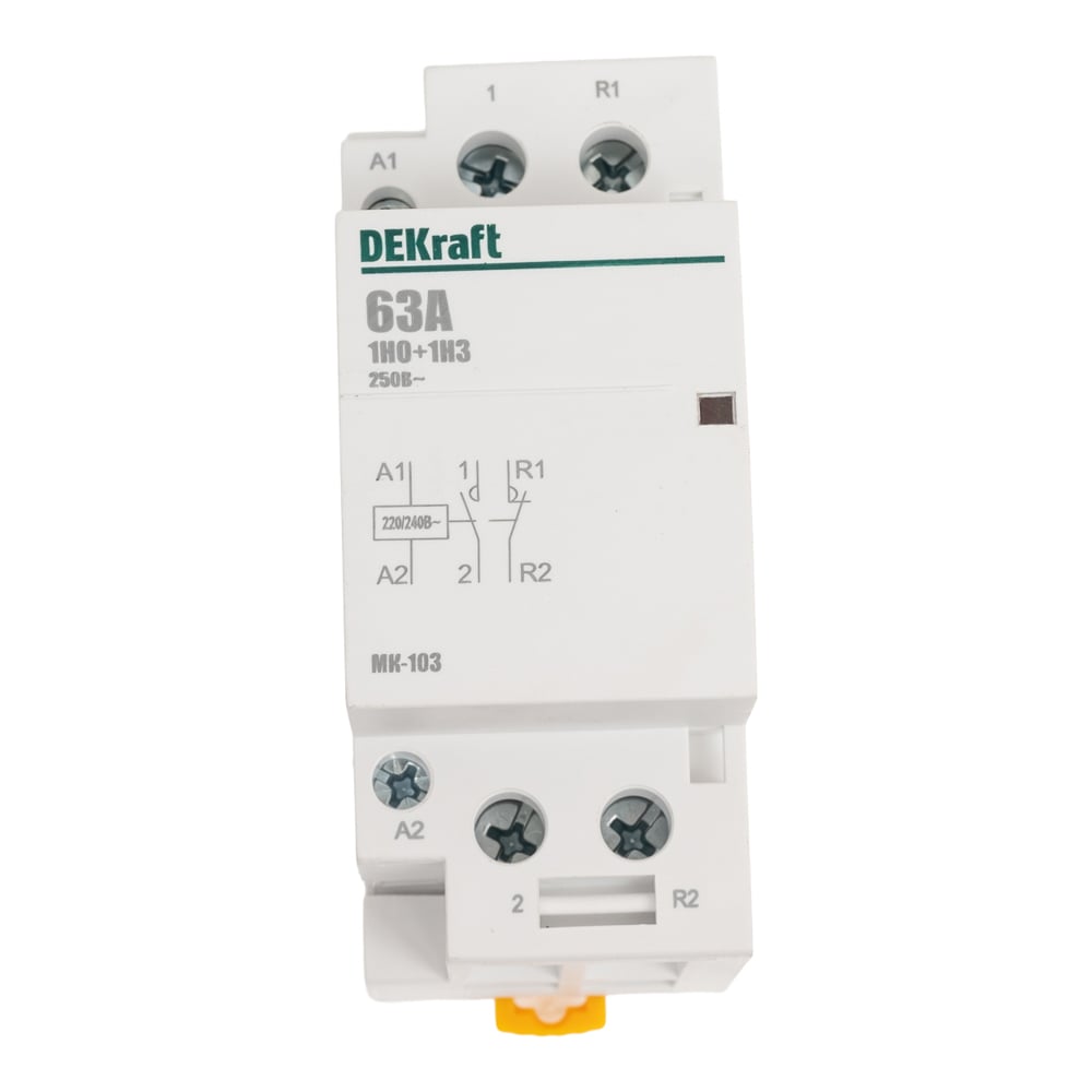 Изображение товара Модульный контактор Dekraft МК103-063A-230B-11 18086DEK 63А для автоматизации