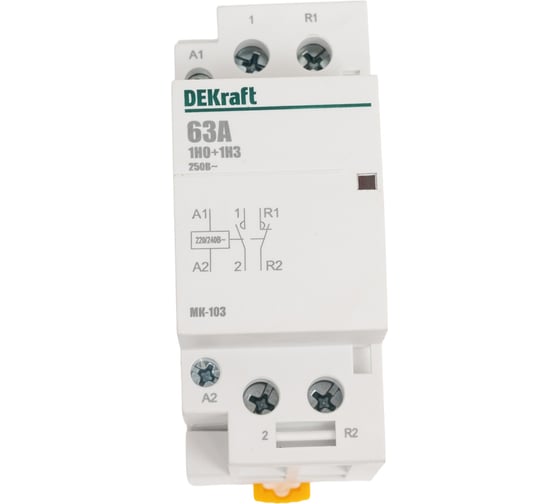 Изображение товара Модульный контактор Dekraft МК103-063A-230B-11 18086DEK