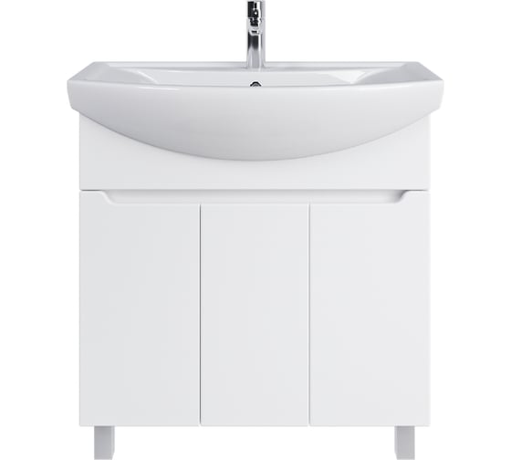 Изображение товара Тумба с раковиной RUVANN LUVA 80 + Балтика 80 в ванную, напольная Т.LUVA.П-80НБ-KIT-BAL