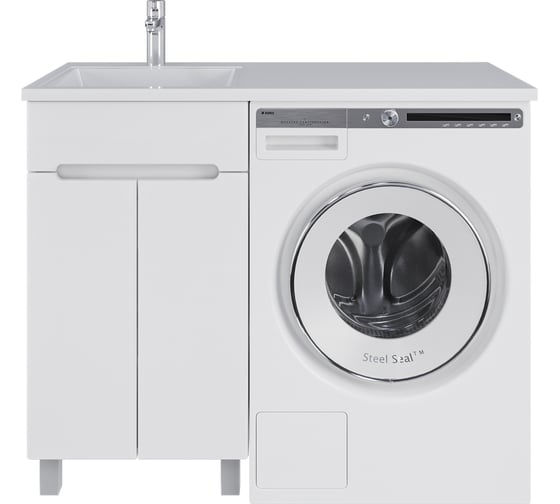 Изображение товара Тумба с раковиной RUVANN LOVANA 50 + Даллас 110 левый в ванную, напольная Т.LOVANA.П-50Н-KIT-DAL110L