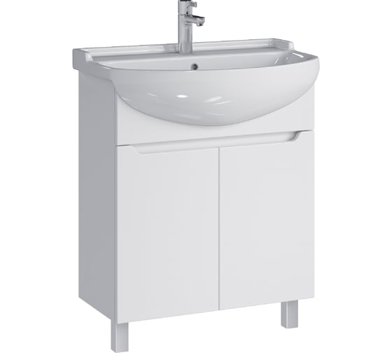 Изображение товара Тумба с раковиной RUVANN LUVA 70 + Амур 70 в ванную, напольная Т.LUVA.П-70НА-KIT-AMU