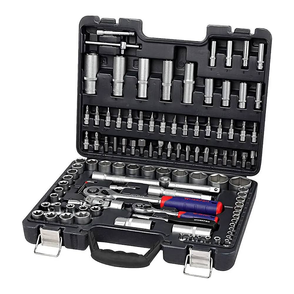 Изображение товара Набор инструментов WORKPRO 1/4" 1/2" 108 шт WP202535 профессиональный