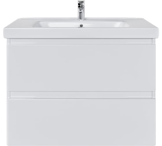 Изображение товара Тумба с раковиной RUVANN STELLO 80 + Гармония 80 в ванную, подвесная Т.STELLO.Э-80П-KIT-GAR