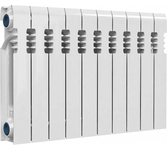 Изображение товара Радиатор чугунный Ogint RAL9016 300 10 секций Qну=840Вт 117-0488