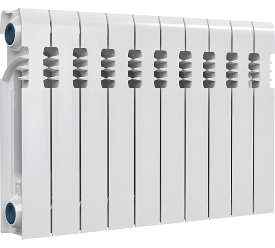 Изображение товара Радиатор чугунный Ogint RAL9016 300 10 секций Qну=840Вт 117-0488