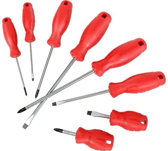Изображение товара Набор отверток WORKPRO 8 шт, CR-V WP200501 WP200502