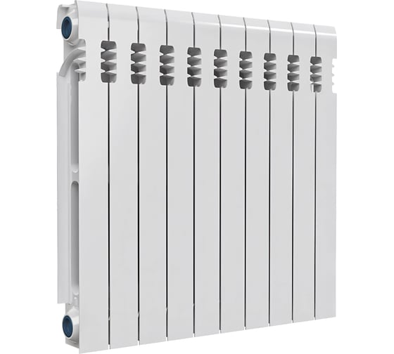 Изображение товара Радиатор чуг Ogint 500 RAL9016 10 секций Qну=1240Вт 117-0486