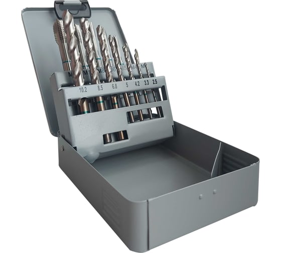 Изображение товара Набор машинных метчиков WURTH сквозные, 14 шт. 16551 092 1