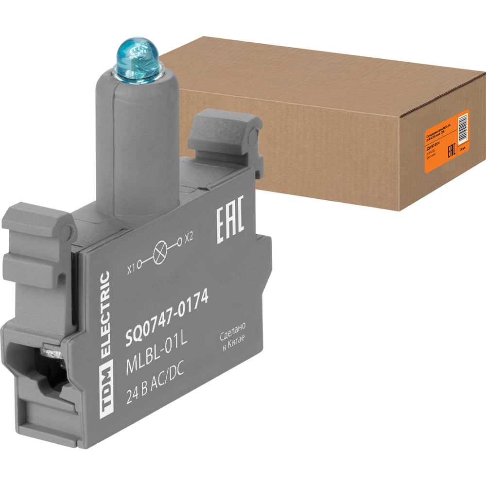 Изображение товара Светодиодный блок TDM ELECTRIC MLBL-01L 24 В AC/DC синий для подсветки и освещения