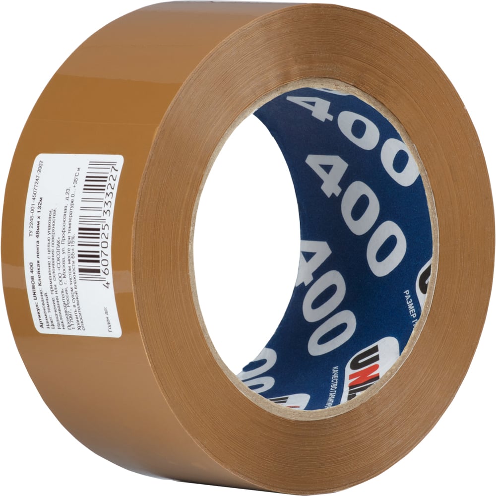 Упаковочная клейкая лента Unibob лента герметик никобенд 10x0 1 м коричневый