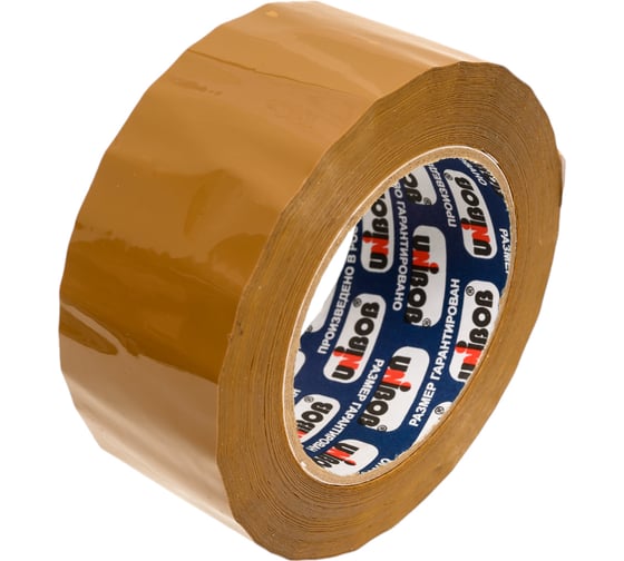 Изображение товара Упаковочная клейкая лента UNIBOB 600 коричневая 48 мм х 132 м 211728