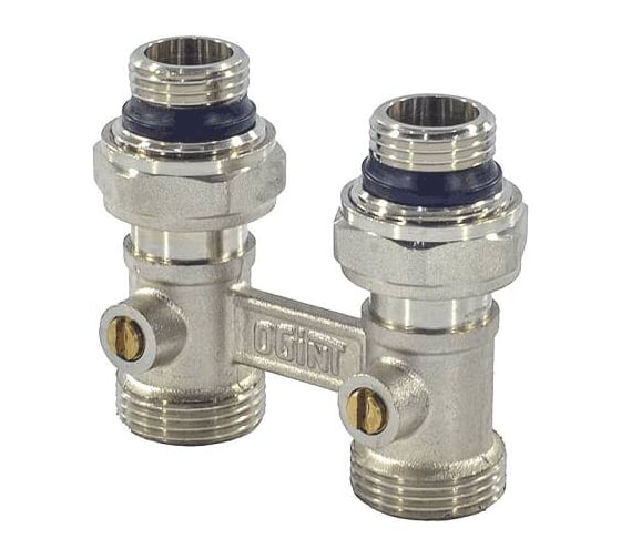 Изображение товара Узел нижнего подключения Ogint Ду15 Ру10 1/2x3/4" ЕК прям в/к двухтр 022-4041