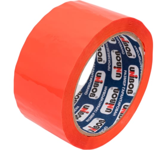 Изображение товара Упаковочная клейкая лента UNIBOB 600 оранжевая 48 мм х 66 м 214956