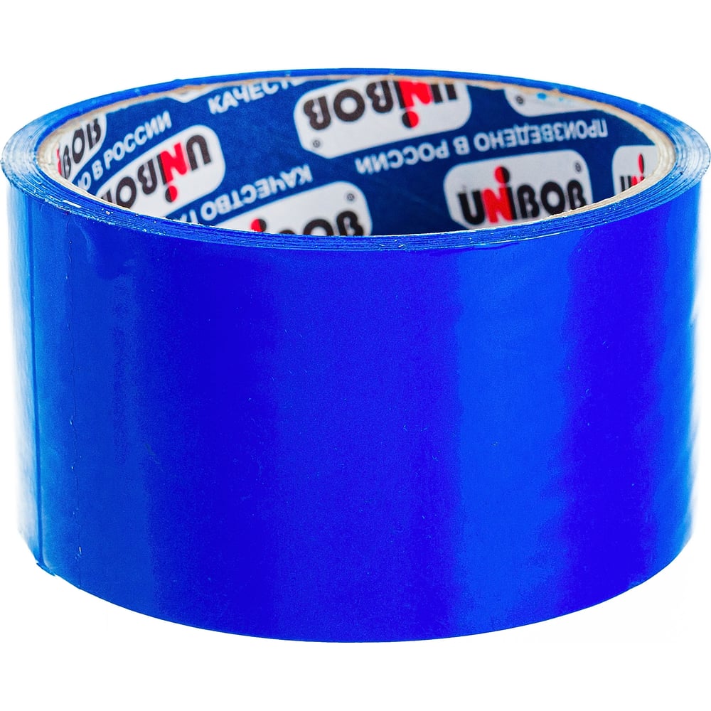 Упаковочная клейкая лента Unibob лента клейкая упаковочная unibob 48мм x 66м синий