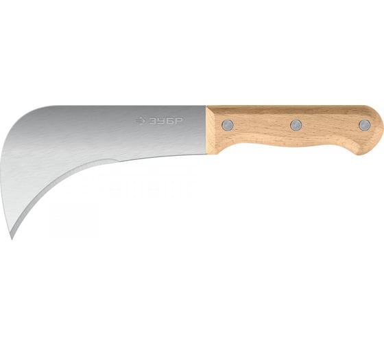 Изображение товара Усиленный нож для листовых и рулонных материалов ЗУБР Серп 240 мм 09295