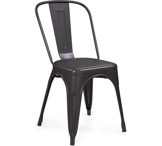 Изображение товара Стул металлический ALSAV Bistro 440x500x860, черный матовый AL 401 M 21000928