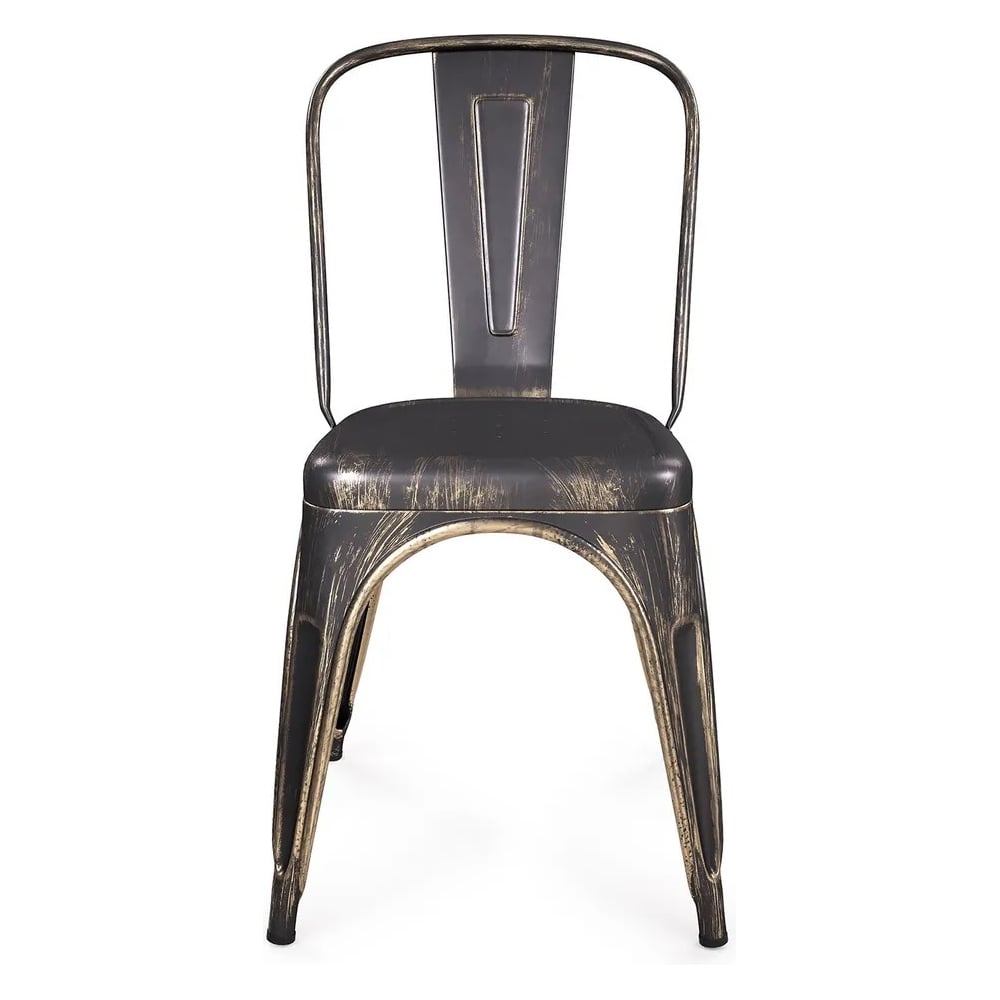 Изображение товара Металлический стул ALSAV Bistro Vintage черный классический дизайн