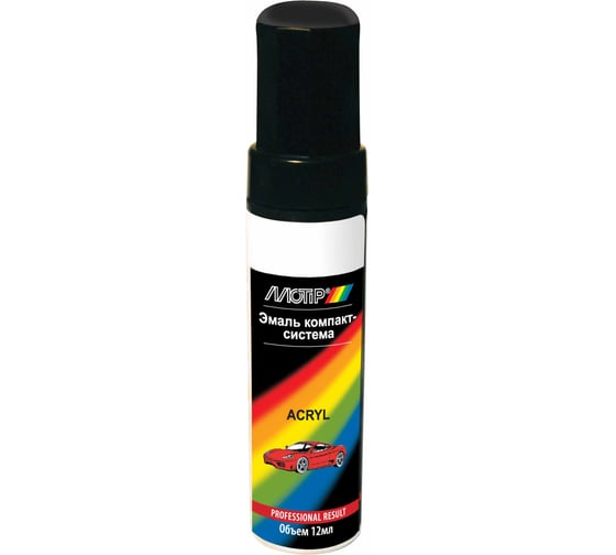 Изображение товара Автомобильная краска MOTIP черная матовая 12мл black mat 12ml
