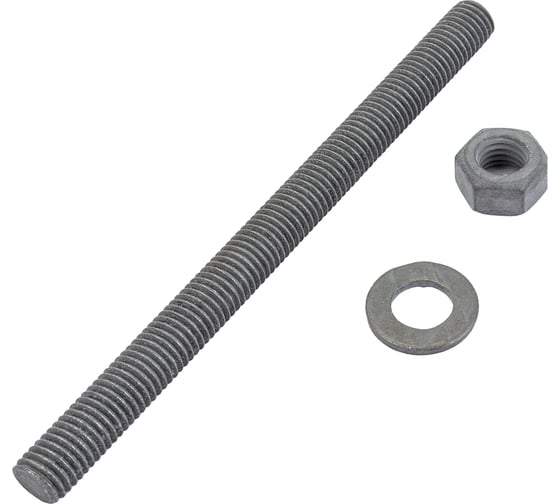 Изображение товара Фиксар анкерная шпилька ФШ ТД 12х160 с покрытием ТДЦ в комплекте с гайкой и шайбой 25шт 609212160/25