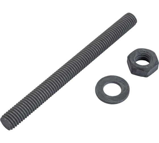 Изображение товара Фиксар анкерная шпилька ФШ ТД 10х110 с покрытием ТДЦ в комплекте с гайкой и шайбой 50шт 609210110/50