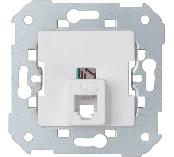 Изображение товара Телефонная розетка Simon, с 6 контактами для коннектора RJ11, белый 75480-30