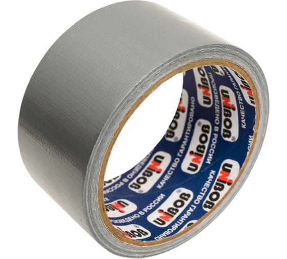 Изображение товара Армированная клейкая лента UNIBOB 48 мм х 10 м серебряная 211745