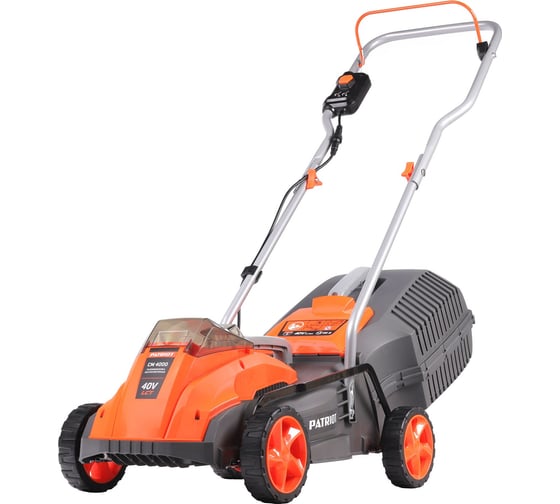 Изображение товара Газонокосилка аккумуляторная Patriot CM4000, 40В платформа LCT, 32см, бесщёточный дв, травосб. 30л, без АКБ и ЗУ 250204000
