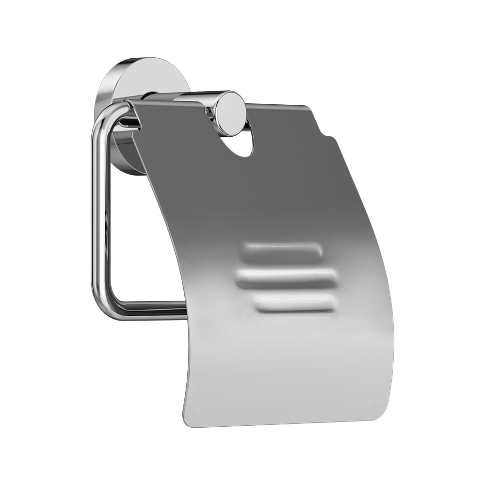 Изображение товара Держатель туалетной бумаги Elghansa KNT-300 с крышкой хром стойкий к коррозии