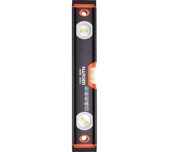 Изображение товара Строительный профессиональный удароустойчивый уровень HARDEN 400мм., точность 0,5мм/м. 580534