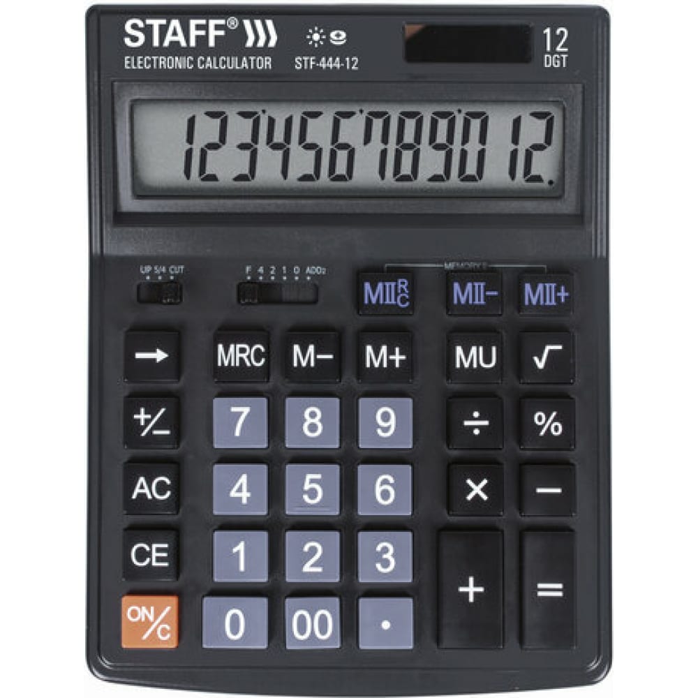 Настольный калькулятор Staff калькулятор карманный staff stf 899 117х74 мм 8 разрядов двойное питание 250144
