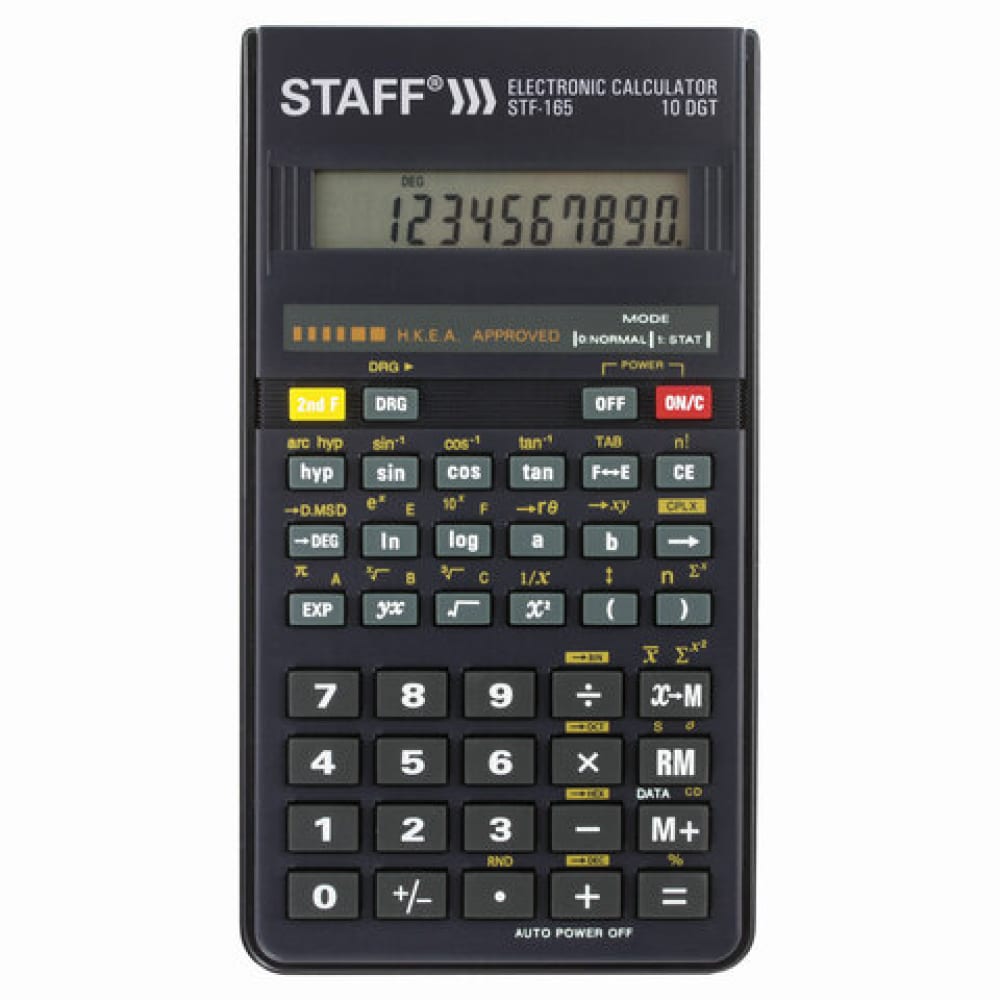 Инженерный калькулятор Staff калькулятор настольный staff plus dc 111 180x145 мм 12 разрядов двойное питание батарейка аа 250427