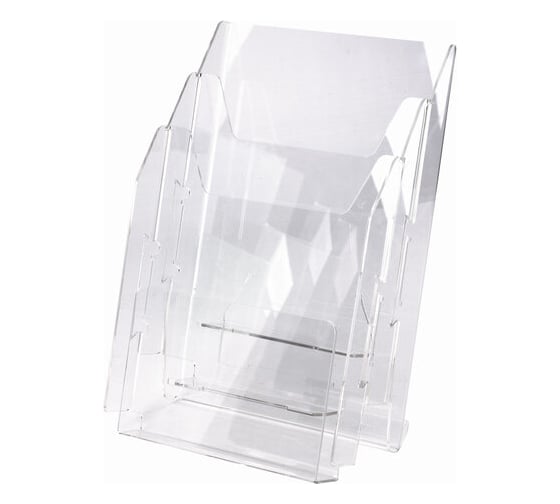 Изображение товара Настольная подставка STAFF для рекламных материалов А4, 3 отделения, смещение 291174