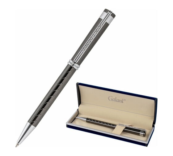 Изображение товара Подарочная шариковая ручка GALANT MARINUS, корпус оружейный металл, синяя, 143509