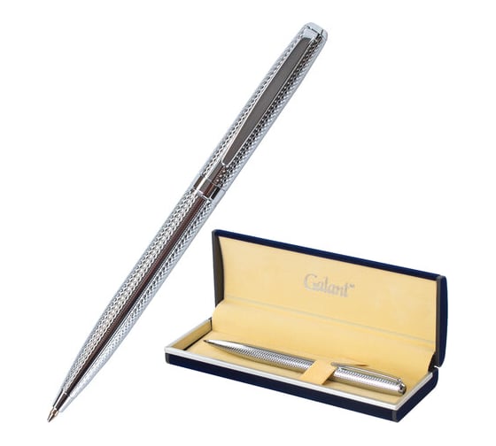 Изображение товара Подарочная шариковая ручка GALANT Freiburg, корпус серебристый, хромированные детали, 0,7мм, синяя, 141016