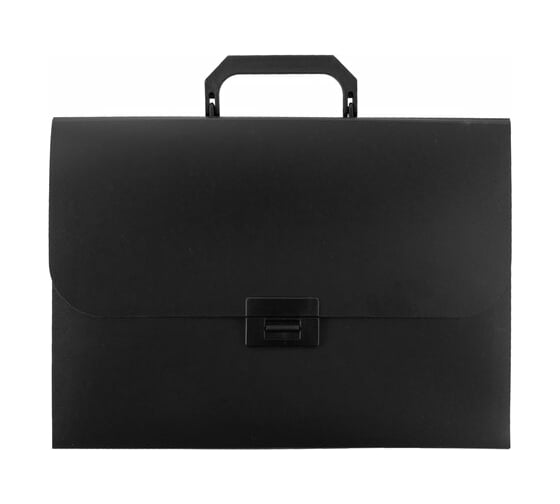 Изображение товара Пластиковый портфель STAFF А4, 13 отделений, индексные ярлыки, черный, 229245