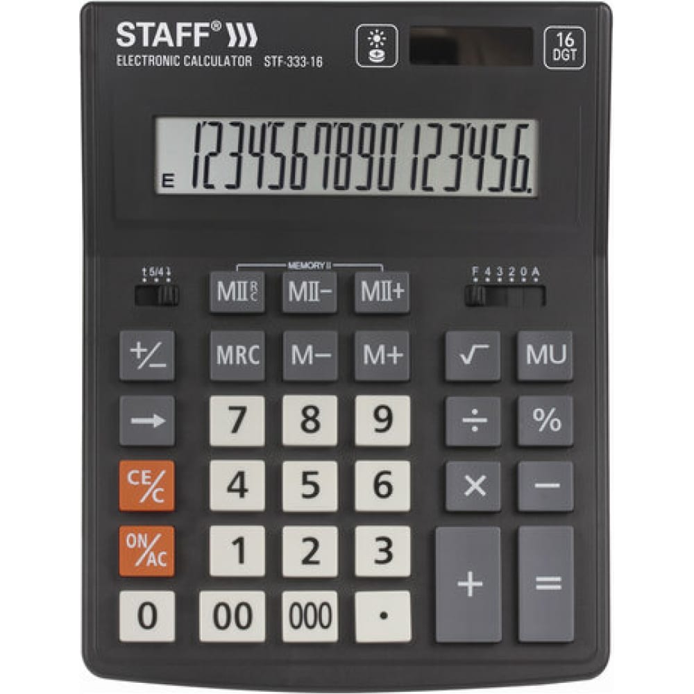 Настольный калькулятор Staff калькулятор настольный citizen sdc805nr 8 разрядов