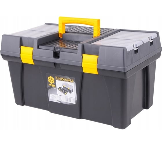 Изображение товара Ящик для инструмента VOREL 26" с ячейками 595х337х316мм пластмассовый 78815