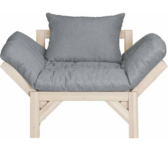 Изображение товара Кресло Мебелик Бинго ткань браво grey, каркас лак 9196