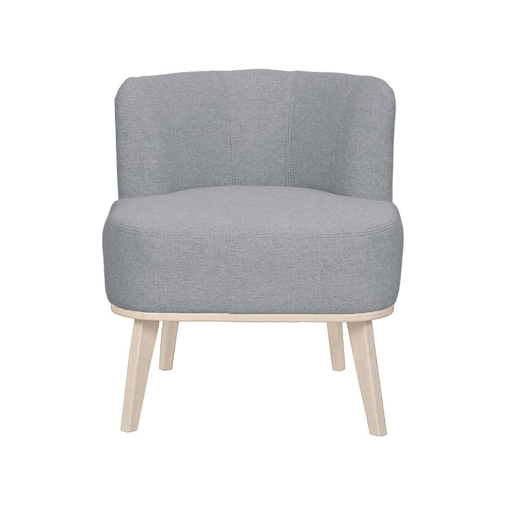 Изображение товара Кресло Мебелик Жирон ткань серый, каркас лак 9299