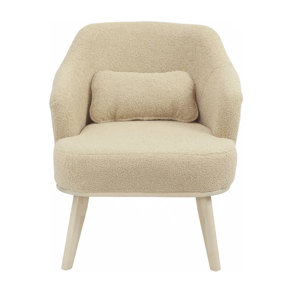 Изображение товара Кресло Мебелик Комфорт 5 ткань барни крем, каркас лак 9288