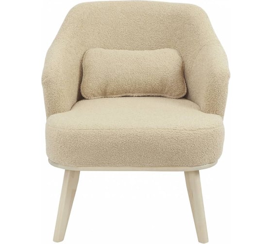 Изображение товара Кресло Мебелик Комфорт 5 ткань барни крем, каркас лак 9288