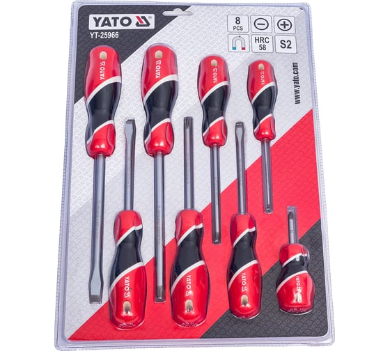 Изображение товара Набор отверток YATO 8 предметов YT-25966