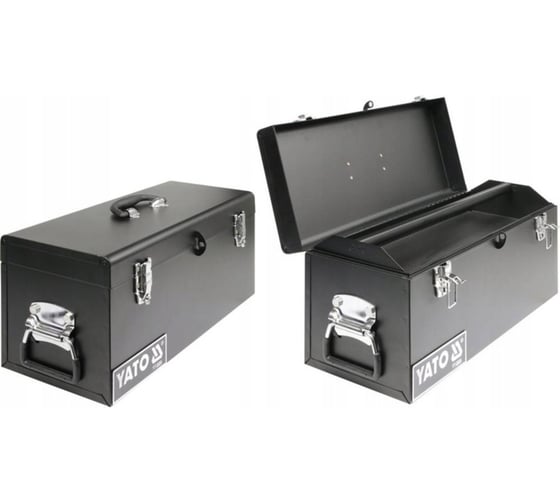 Изображение товара Ящик для инструмента YATO 510х220х240мм с доп.секцией металлический YT-0886